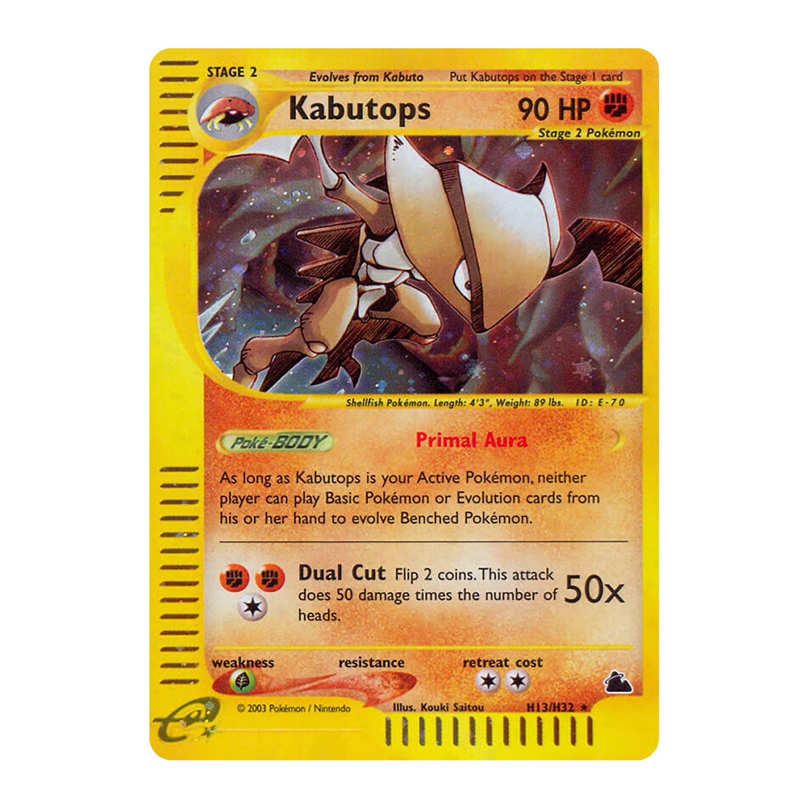 Vintage PKM Skyridge (SK) E-KARTEN H1-H32 Voll-Holo Seltene PROXY-Karten Set Gyarados Umbreon Flareon Klassische WOTC Sammelkarten – Detail 22