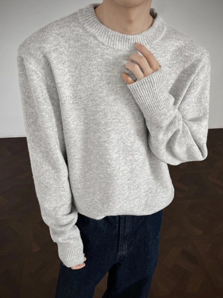 

Мужской круглый свитер Cleanfit Ne с цветочным принтом Fce White ey, осень-зима Thi Lazy Sle, вязаный топ с базовым слоем