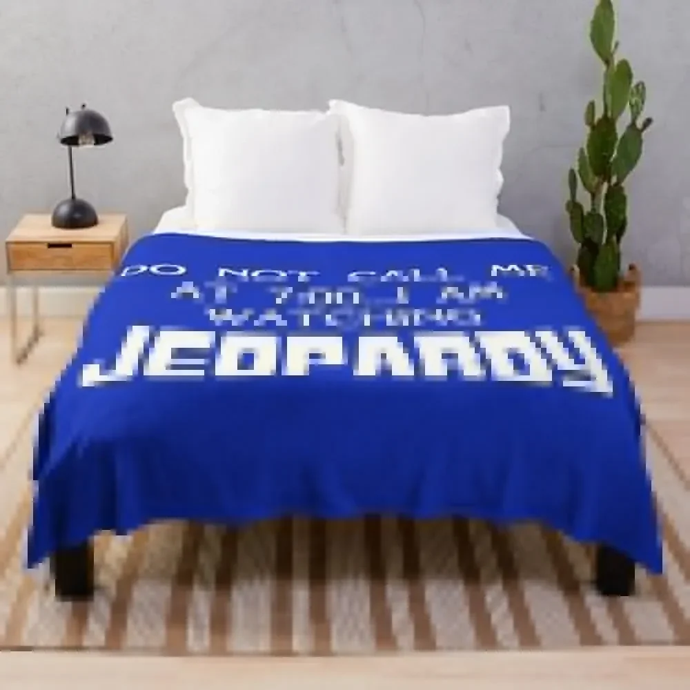 

Jeopardy 7:00 Throw Blanket Bed linens Personalized Gift Moving Blankets