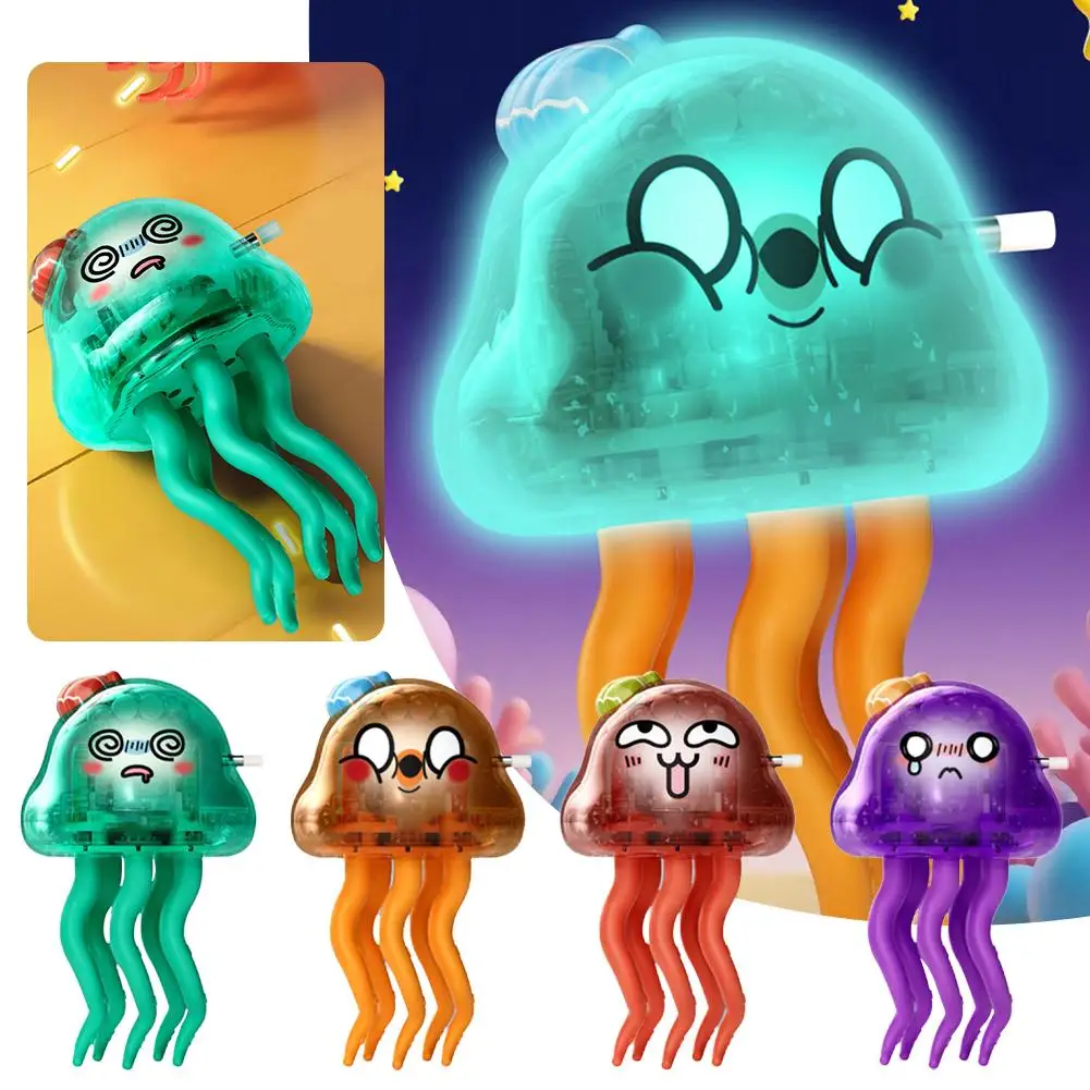 لعبة الأخطبوط الربيعية الراقصة السحرية لتجنب العوائق التلقائية صوت ديناميكي وضوء ثمانية مخالب كرتونية ملتوية