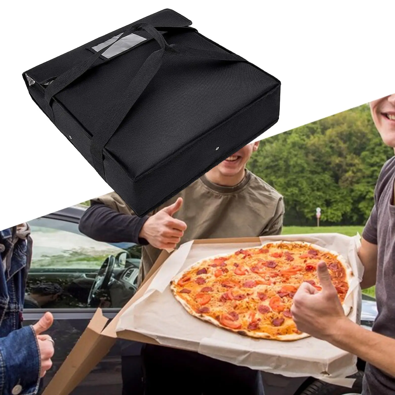 Large Delivery Insulation Bag Fresh Keeping Food Warmer Bag Pizza Warmer Carrying Case Catering Bag for Camping