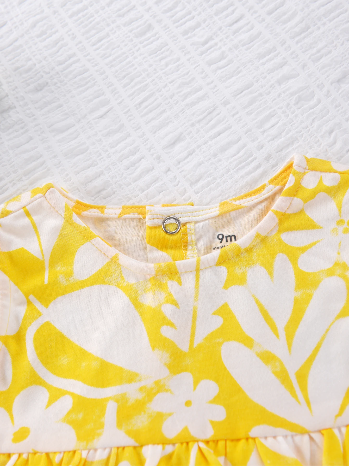 Sommer-Outfit für Babys (2-teilig), Baumwolle, Blumenmuster, ärmelloses/kurzärmeliges Oberteil, Bloomers-Shorts-Set, Freizeitkleidung für Kleinkinder, 9 Monate - 3 Jahre – Detail 6