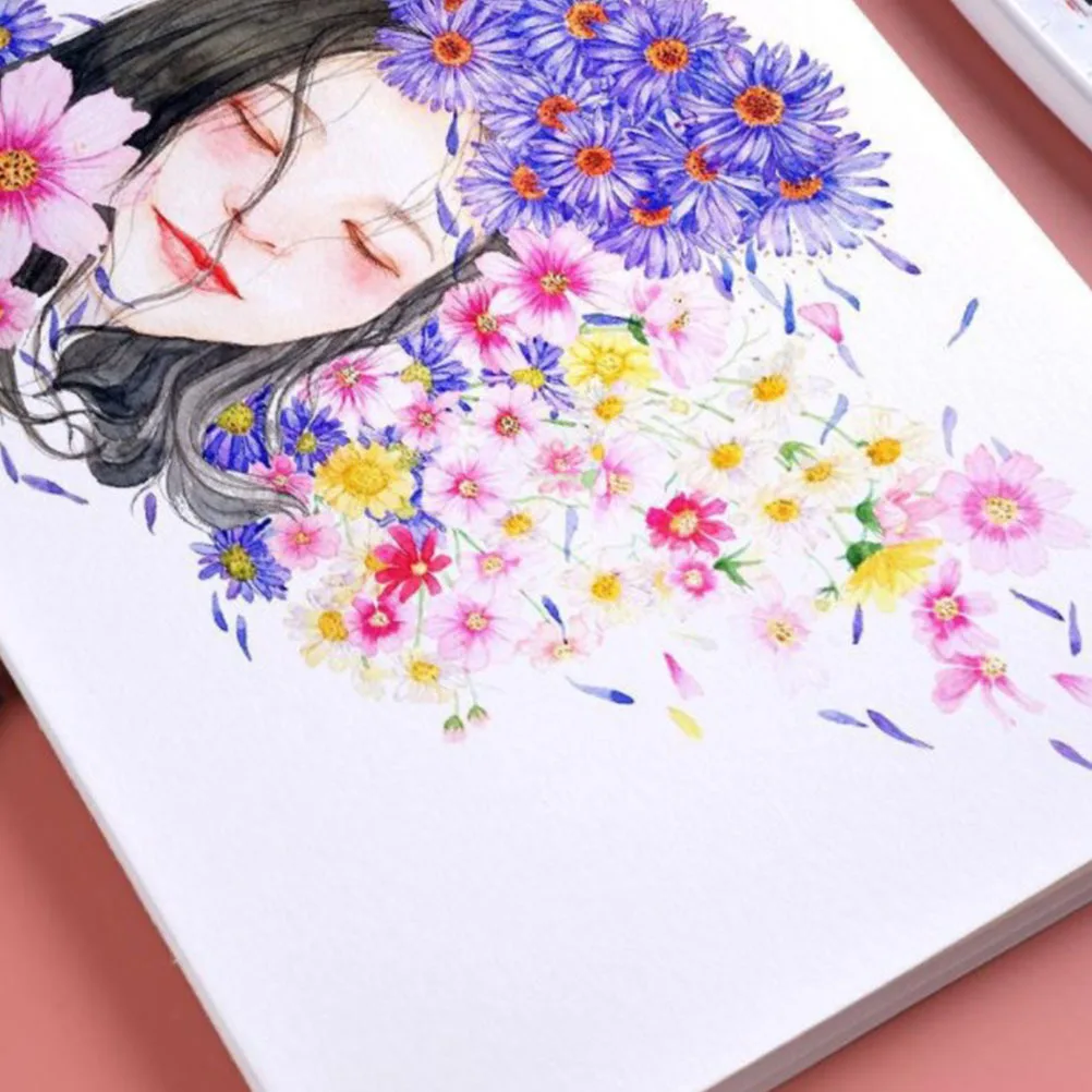 

20 Sheets Watercolor Professional Artists Painting Paper Pad Durable Wear-Resistant Multi-Use Drawing Supply For School Art Exam