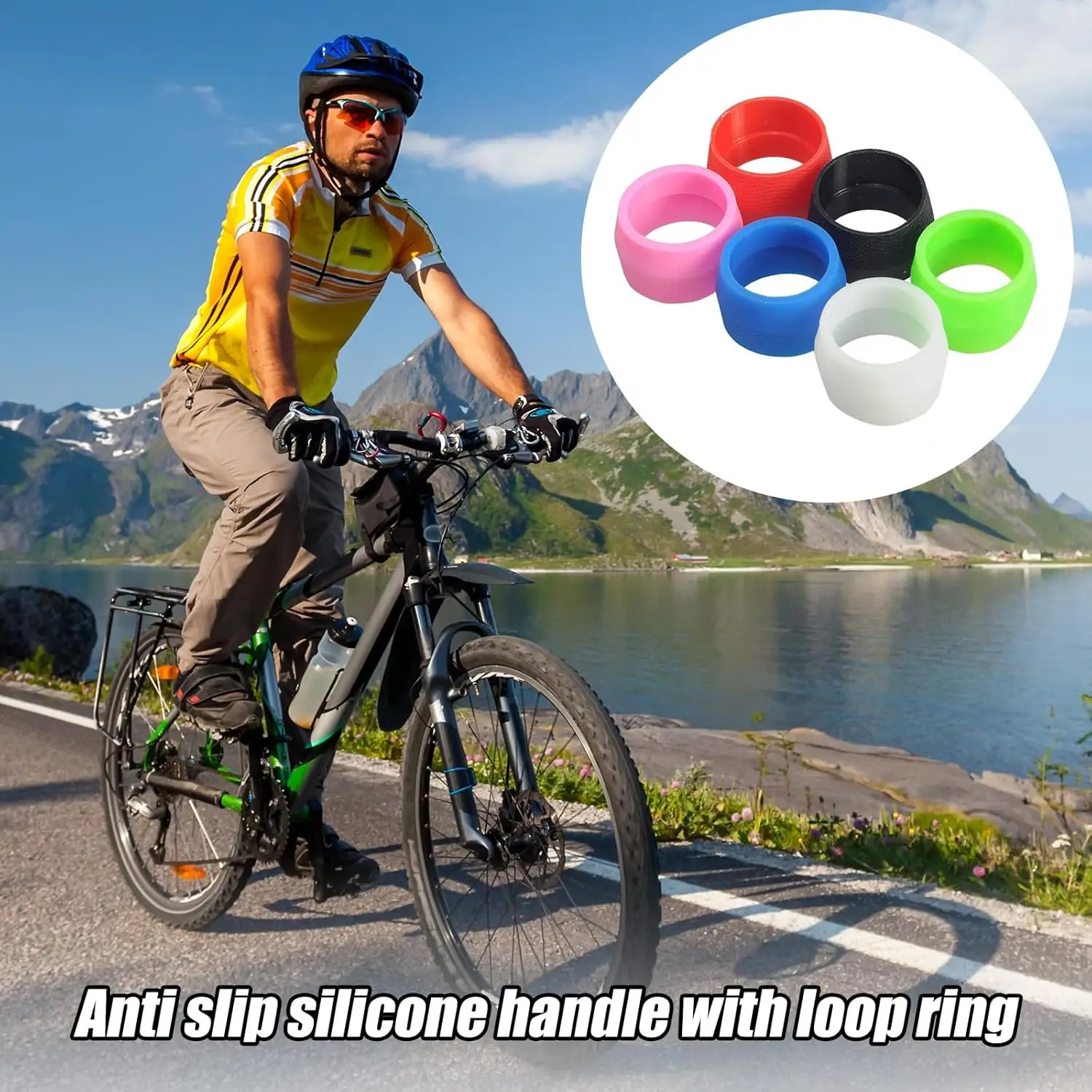 Comfortable Nonslip Silicones Bicycles Handle Wraps Universals Bike Handlebars Tape For Long Distances Cyclists