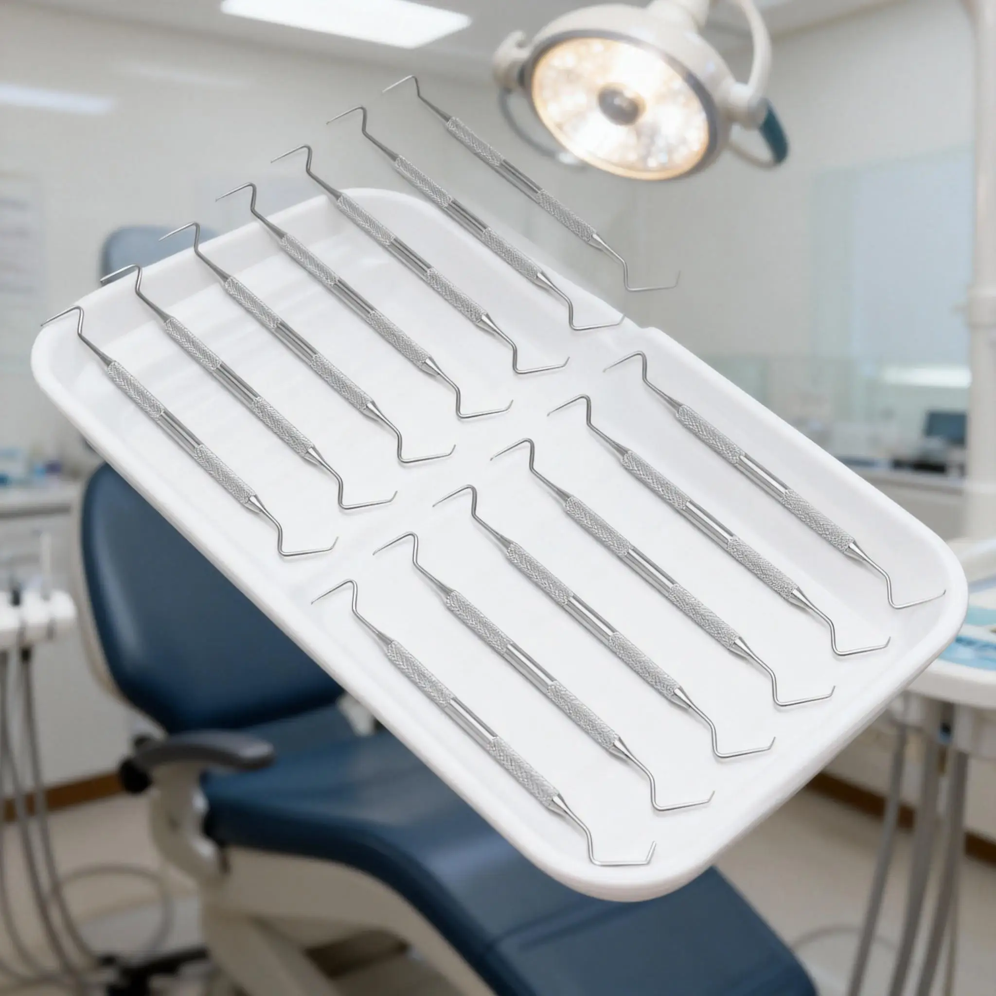 

﻿ 14PCS Stainless Steel Double Ended Toothpick Scraper Tools Dental Tool Dental Oral Scope Tweezers For Teeth Clean Hygiene