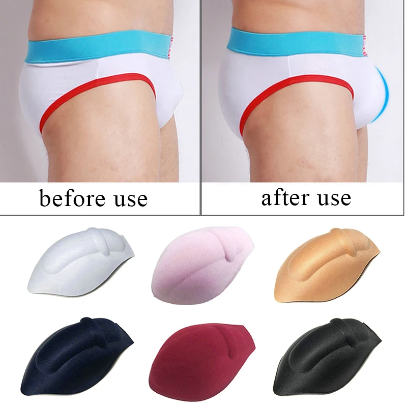 Multi Style Bulge Cup Pads Sponge Cup Removable Push Up Cup Enhancing Men Underwear Briefs Sexy Bulge Pad  Pouch Enhancer Cup