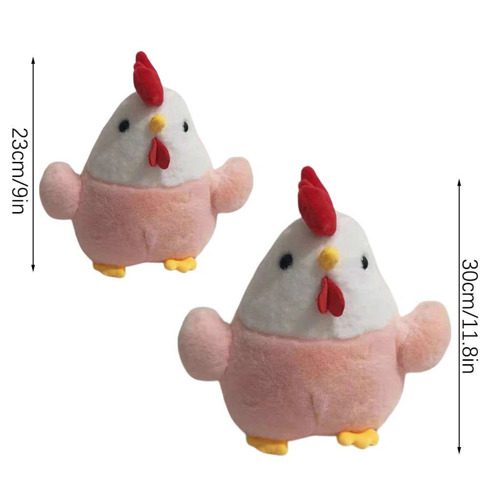 Kip knuffel zachte pluizige kip knuffeldier superzacht knuffelen knuffelige pop kussen voor kamer decor aanwezig voor vrienden