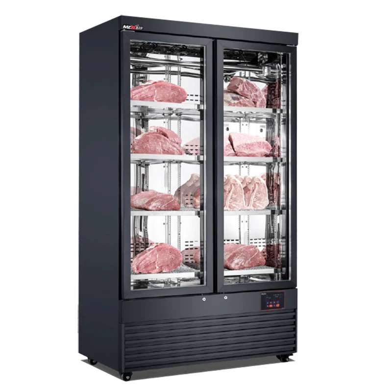 Commercial Beef Steak Aging Fridge Cabinet Meat Display Chiller Dry Ager for Hotel Restaurant Meat Curing Refrigerator Custom