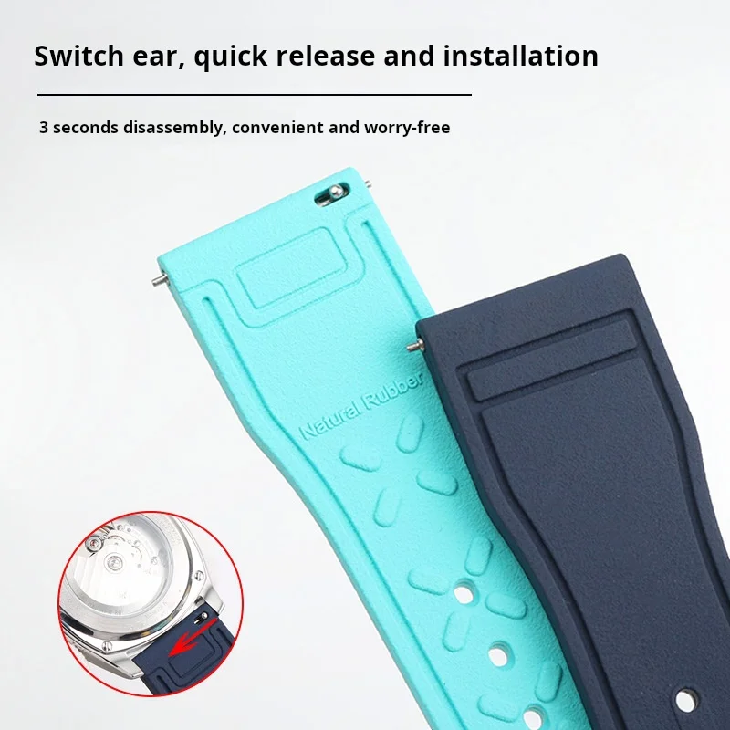 الإفراج السريع موضة ساعة مطاطية حزام ل ميدو TV M049 M049 526A الغوص حزام الساعات 22 مللي متر الرجال أسود أزرق أخضر ساعة اكسسوارات