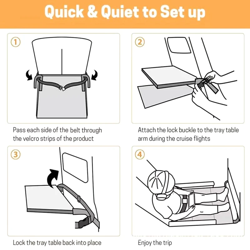 Cama de avión para bebé y niño pequeño, hamaca de viaje, extensor de asiento, reposapiés portátil para niños, tumbarse, artículos esenciales duraderos