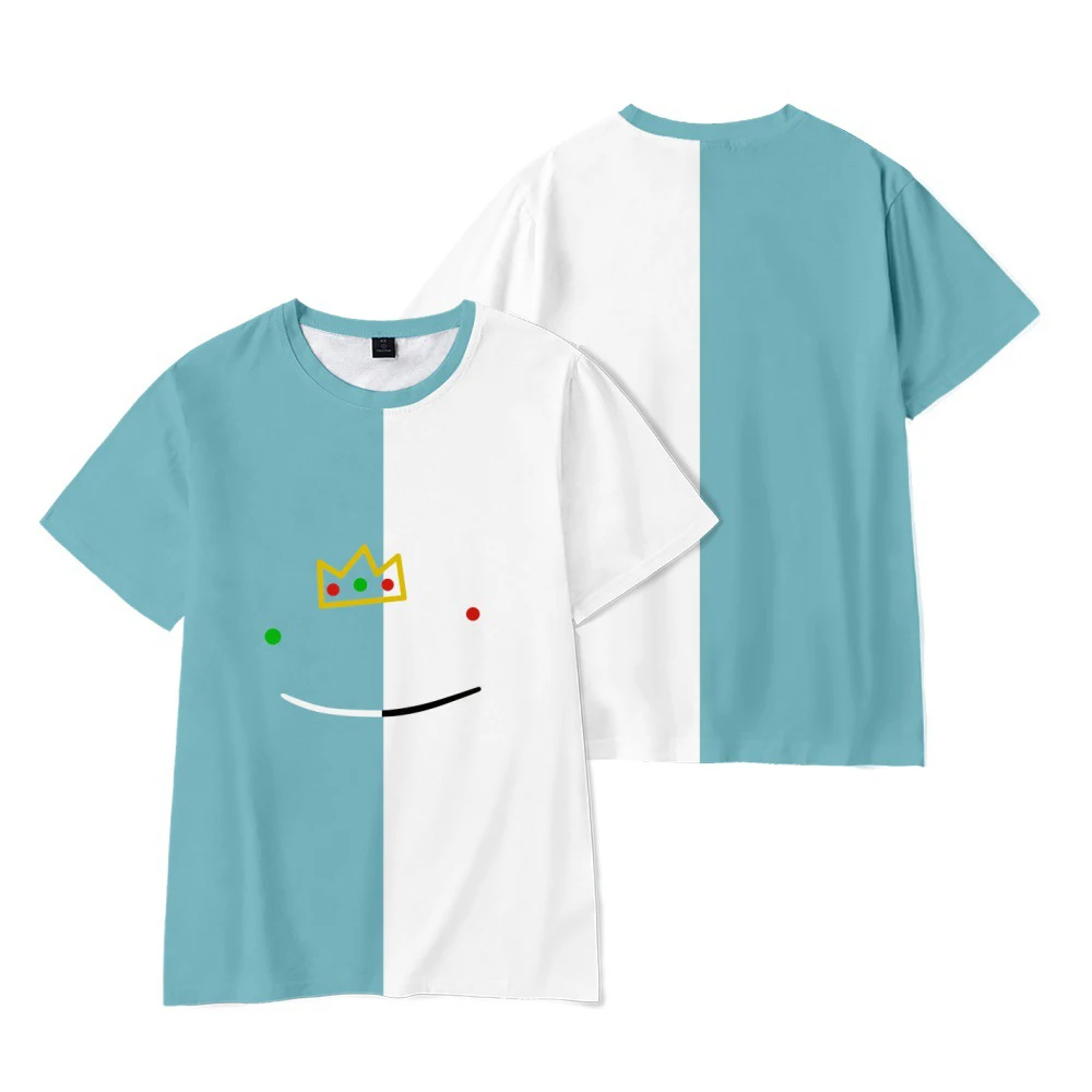 Dreamwastaken Smile Summer Kids And Mens t shirt 3D Prited T Shirt Boys Girls Crewneck T-Shirts Fashion Oversized Tops