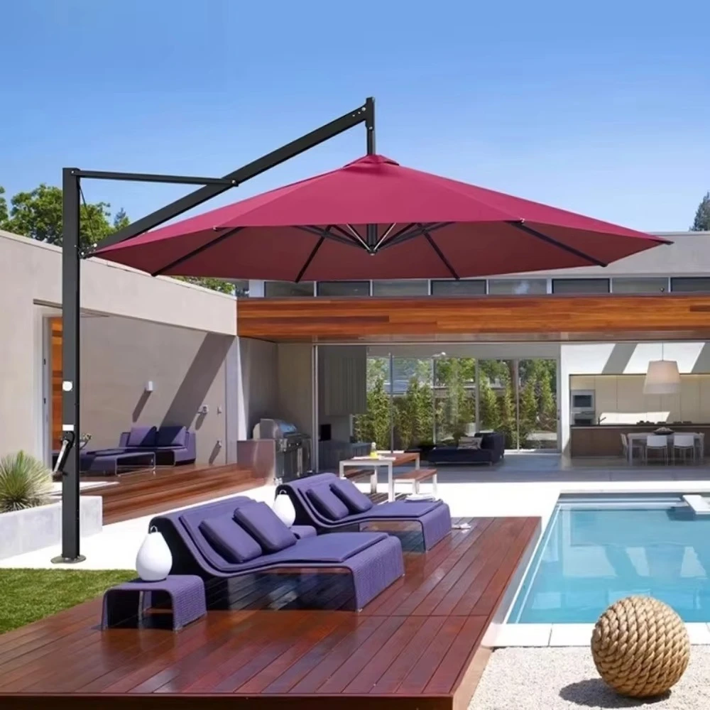 Wholesale Outdoor Garden Furniture Series Patio Metal Frame Teslin Chair Kit Preto Foldable Chair with Parasol Table Chair Set