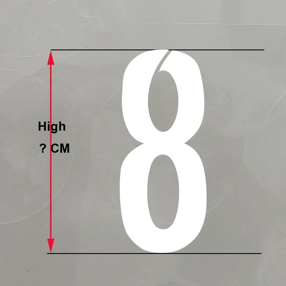 5-23 سنتيمتر الموسم 2016 الحديد على عدد بقع 24 ألوان DIY بها بنفسك مخصص كرة السلة كرة القدم جيرسي عدد الملابس الساخن نقل ملصق #4