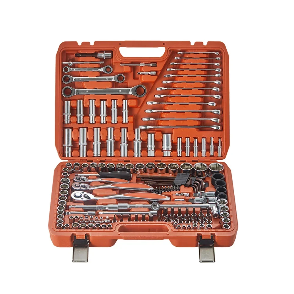 Professional 150PCS Drive Socket Set blow case 1/4 3/8 1/2 ratchet wrench tool sets box