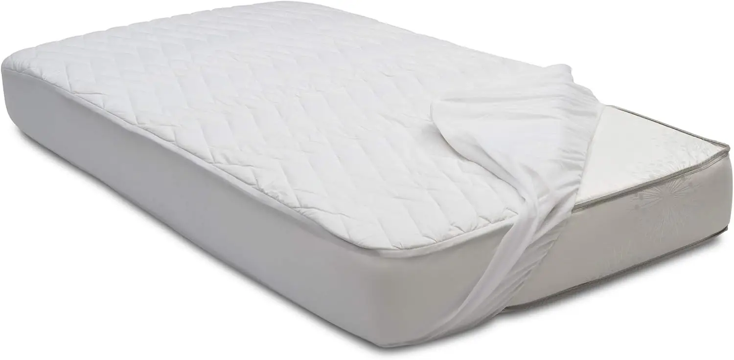 

Водонепроницаемый наматрасник для детской кроватки с технологией охлаждения, подходит для стандартных кроваток, можно стирать в машине, белый