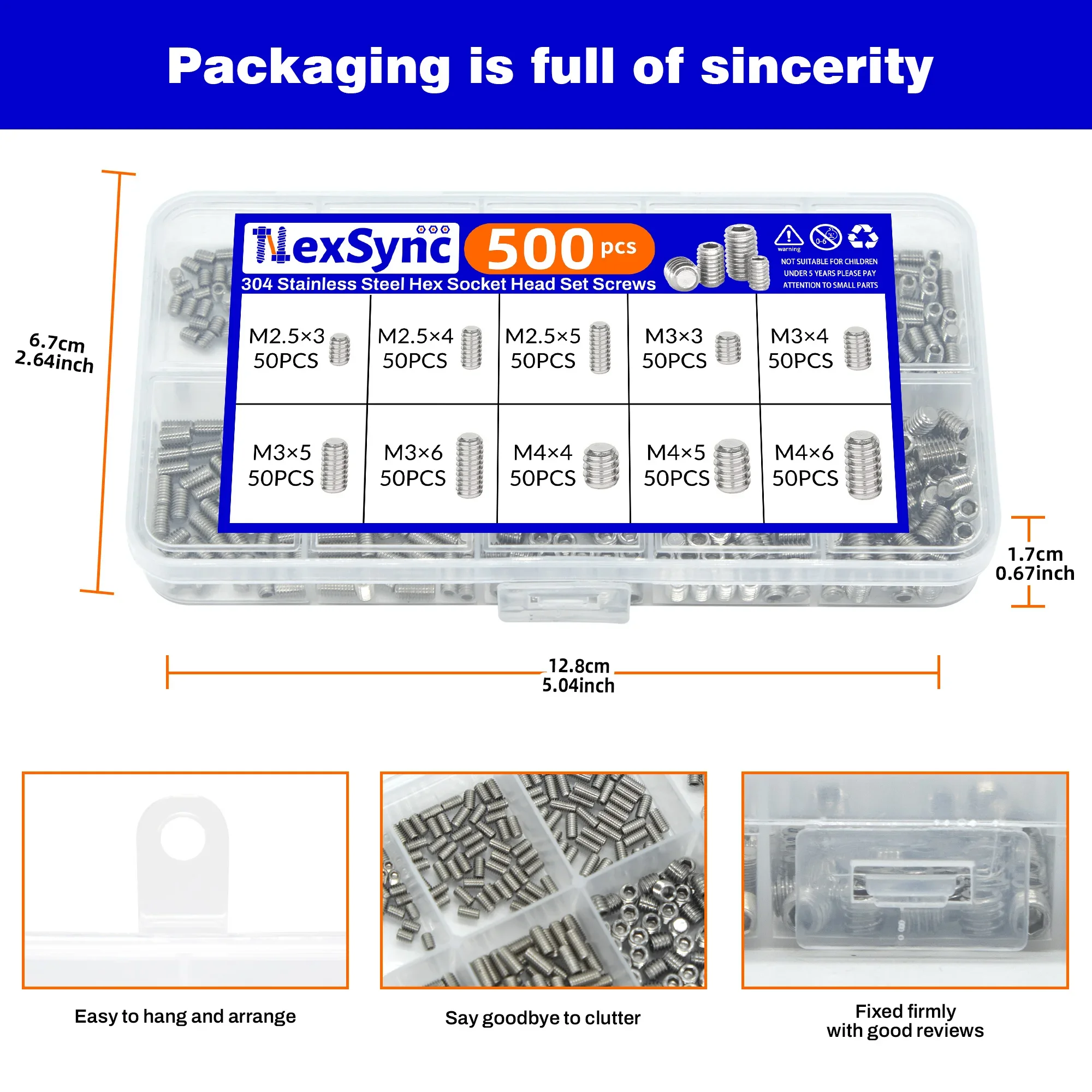 500Pcs M25 M3 M4 DI…