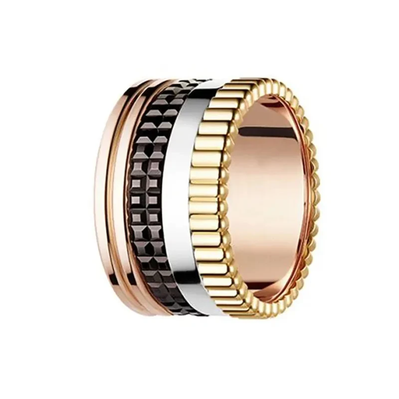 High quality 925 sterling silver rotating gear ring Ladies fashion luxury brand jewelry for Valentine's Day gifts