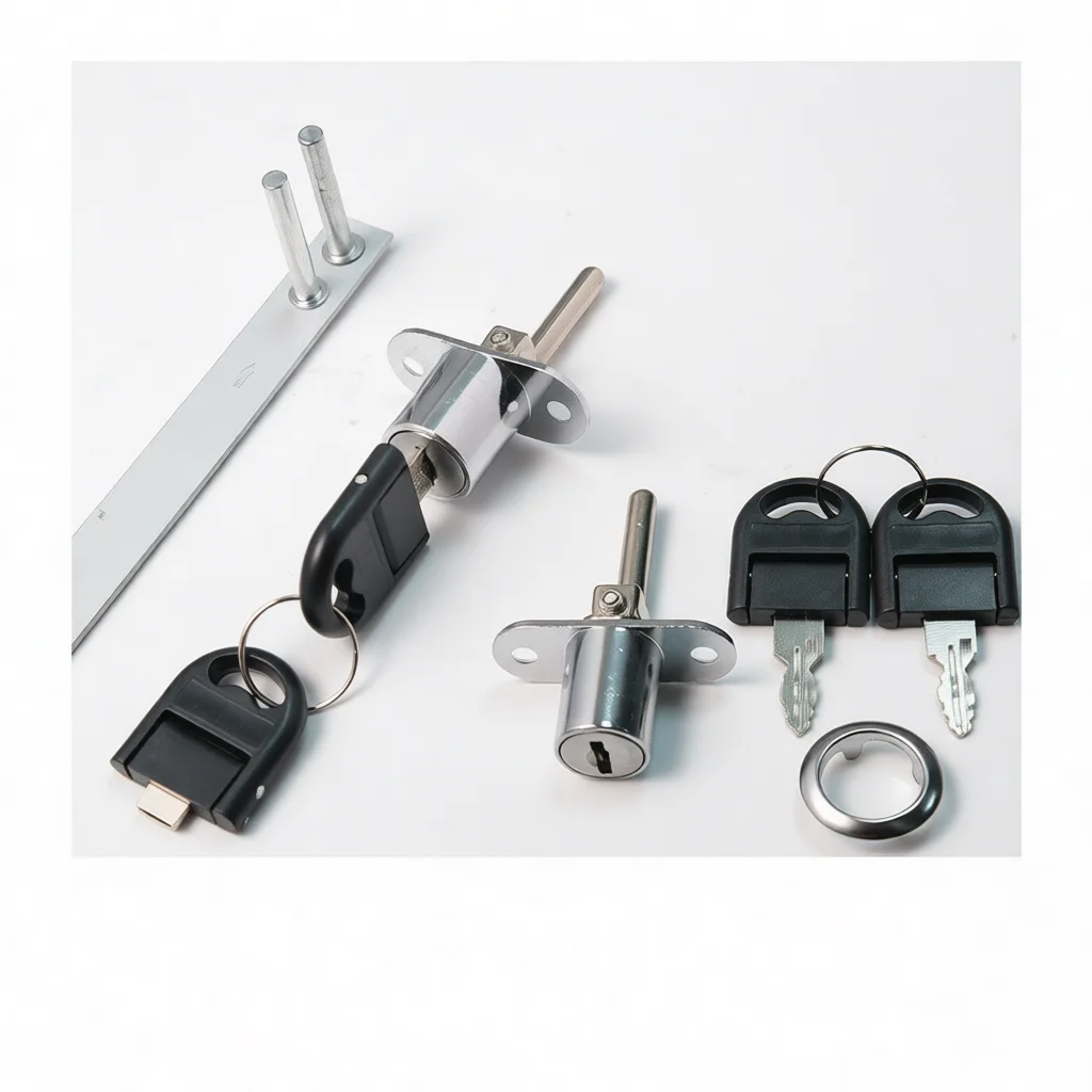 Office Filing Cabinet Lock Three Linkage Furniture Hardware Zinc Alloy Desk Drawer Security Locker Protection System