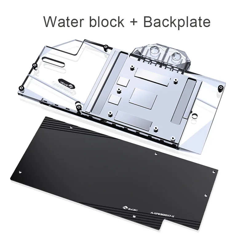 Bykski A-XF6900XT-X waterblok Gebruik voor XFX Radeon RX 6900 XT Speedster Merc 319 GPU-kaart / volledige dekking koperen radiatorblok