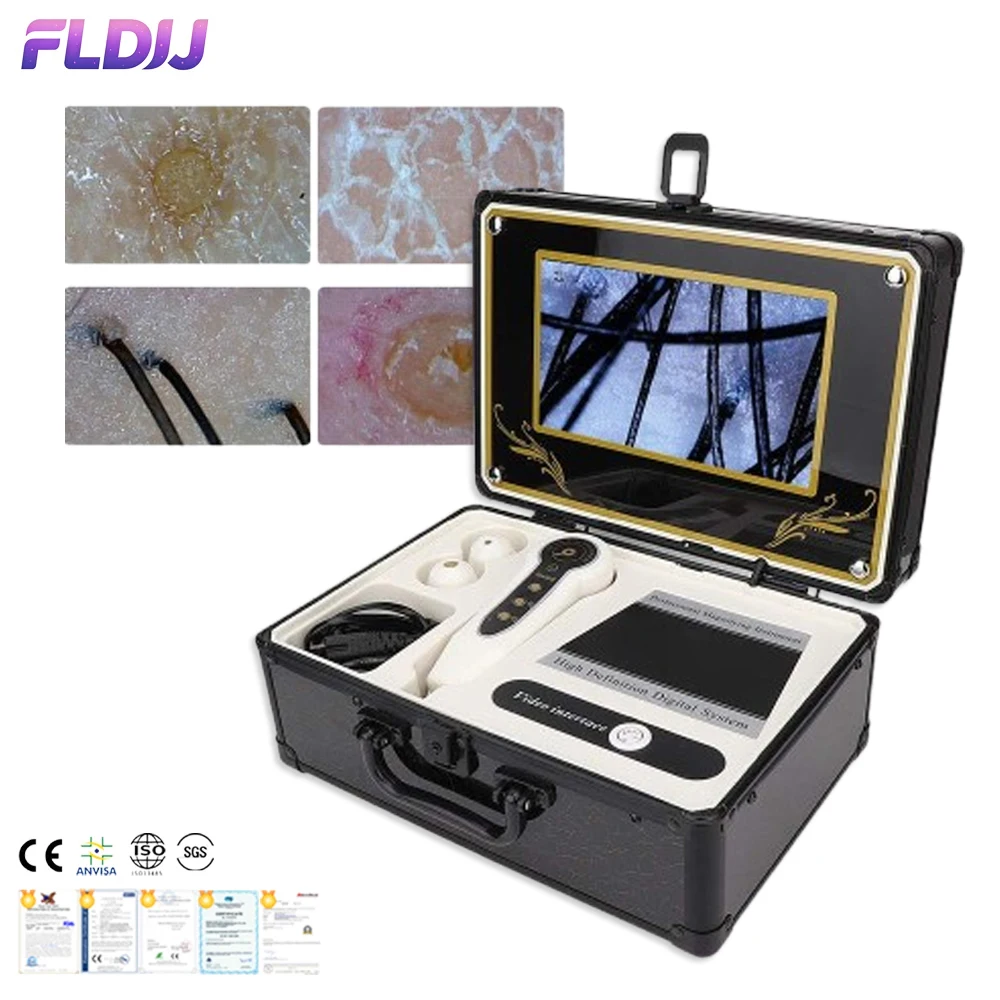 

Портативный детектор для кожи головы и волос 50X/200X, анализатор-микроскоп для ухода за кожей и волосами, инструмент для салонов красоты