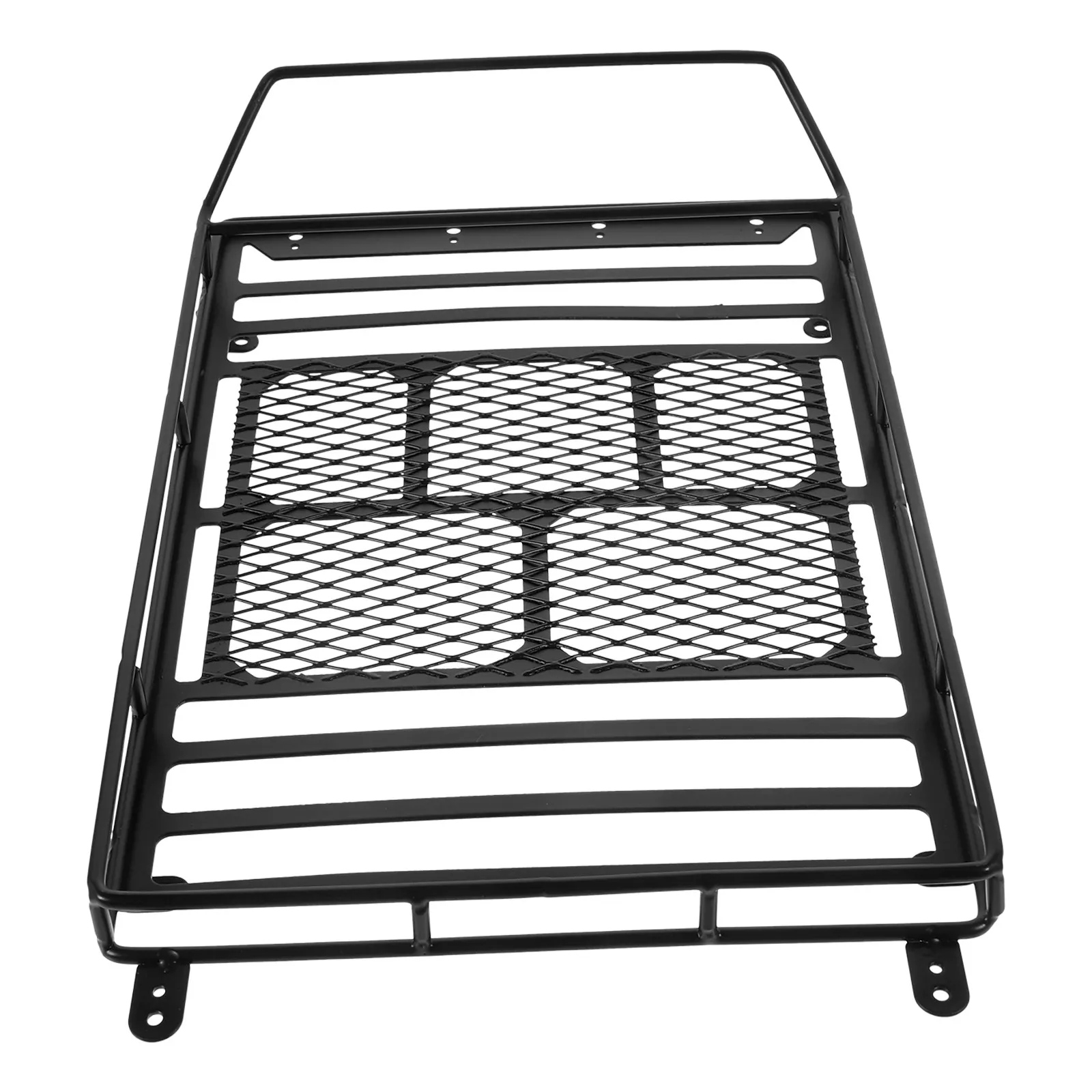 

1:10 Rc Crawler Roof Storage Bracket Luggage Rack for Simulation Decoration Accessories Universal Fit Car Roof Rack Black