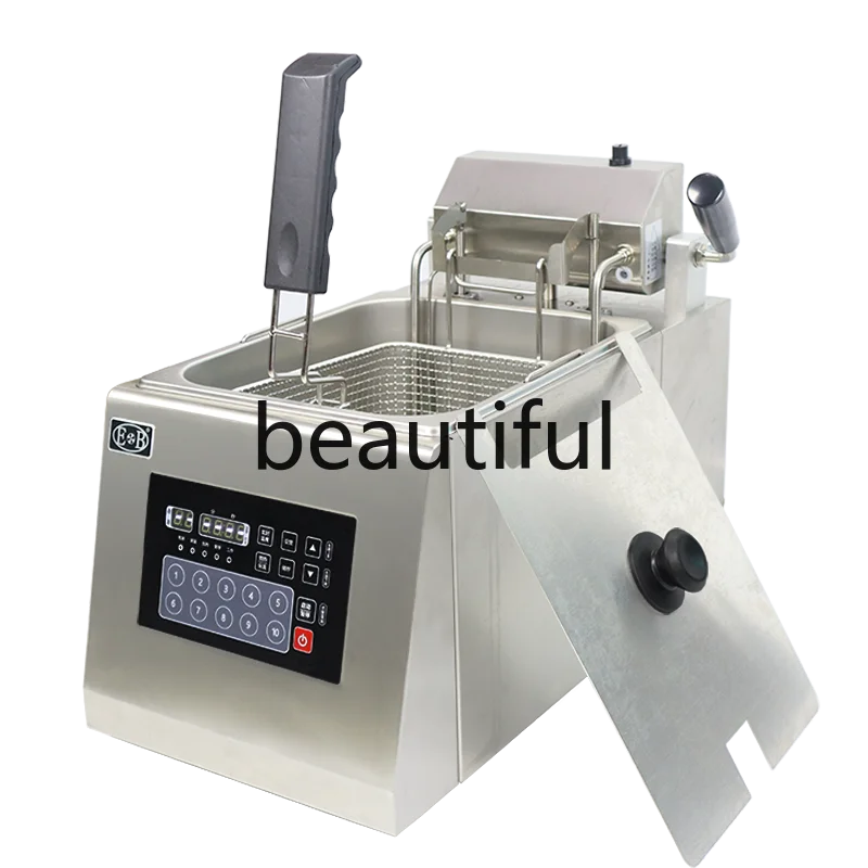 Commercial Electric Fryer Intelligent Automatic Lifting Desktop Timing Large Capacity Fryer