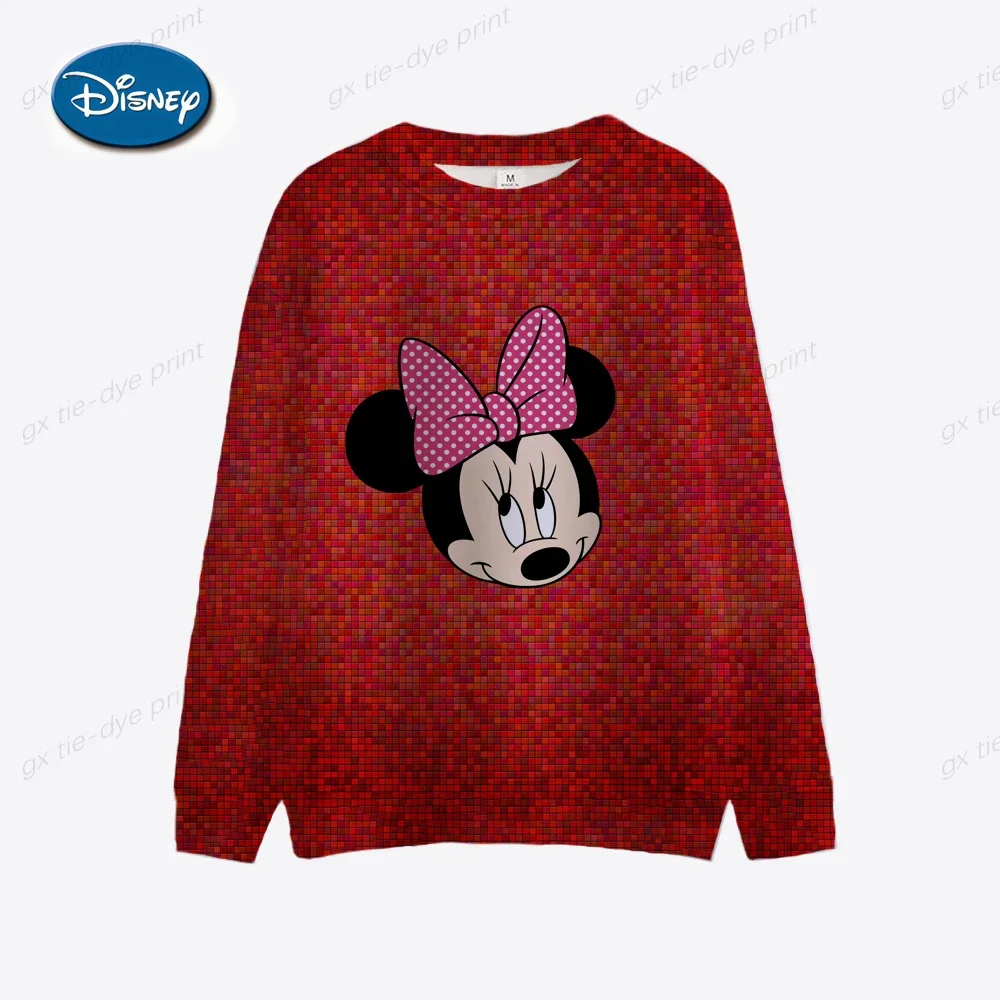 Disney Women\'s Hoodie and Sweatshirt Mickey Mouse Fall Sweatshirt Fall Spring Harajuku Long Sleeve Hoodie Clothes 2024