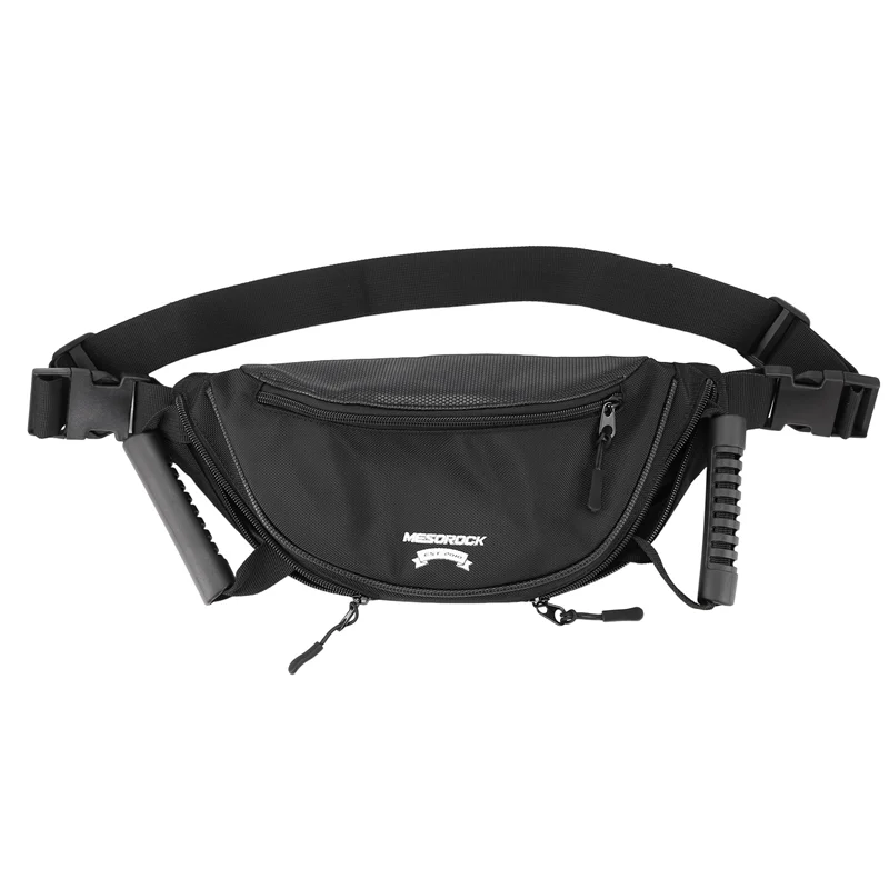 Steady Motorcycle Scooters Safety Belt Rear Seat Passenger Grip Grab Adjustable Waist Pack Rear Seat Safety Handle Bag