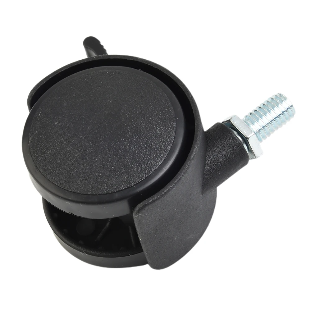 Ruedas giratorias M8, ruedas suaves para ordenador, 3 sillas de oficina, kit de 5 uds., 7 16 7 8 pulgadas, eje de rodamiento de bolas de poliuretano