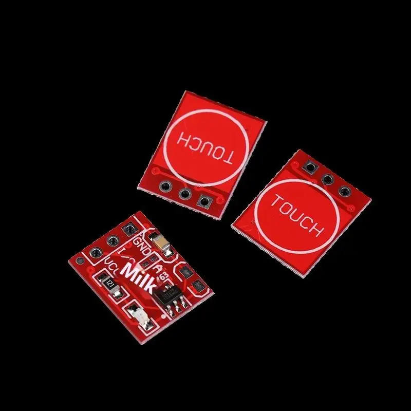 10 PCS TTP223 Módulo de chave de toque com travamento automático / interruptor capacitivo momentâneo Módulo de canal único