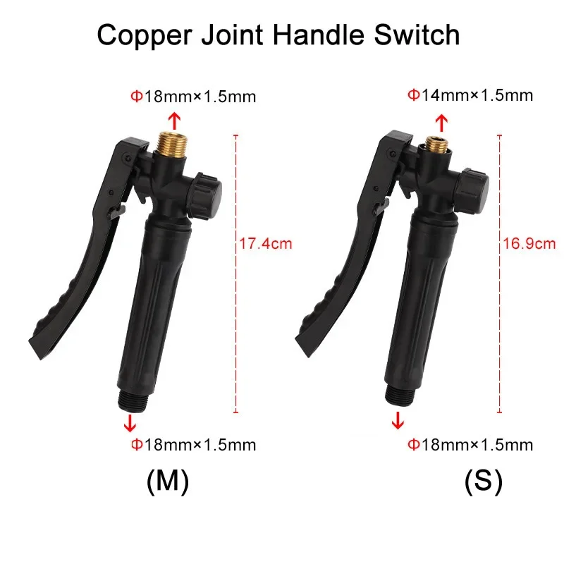 Sprayer Handheld Handle Trigger Press Switch With Lock Copper Connector For Electric Spraying Outdoor Garden Sprayer Accessories