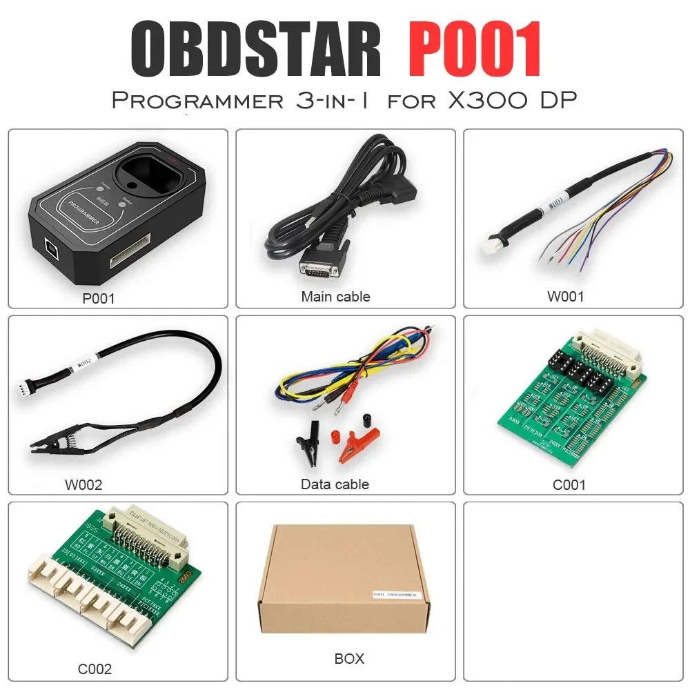 OBDSTAR P001 Auto Key Programmer RFID & Renew Key & EEPROM Functions 3 in 1 Work with X300 DP/X300 DP Plus/Key Master DP