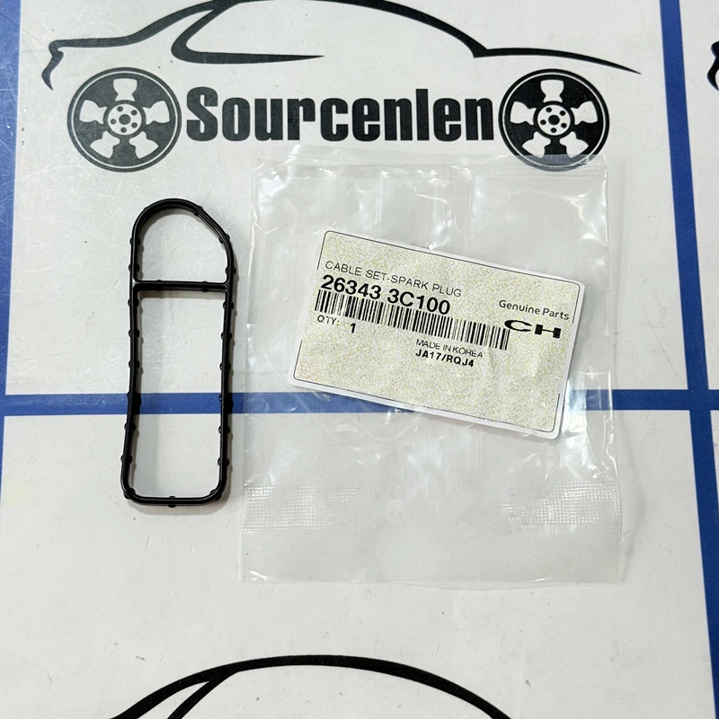 Brand New Genuine Front Oil Filter Gasket 26343-3C100 for Hyundai Azera Entourage GENESIS Santa Fe Sonata Veracruz