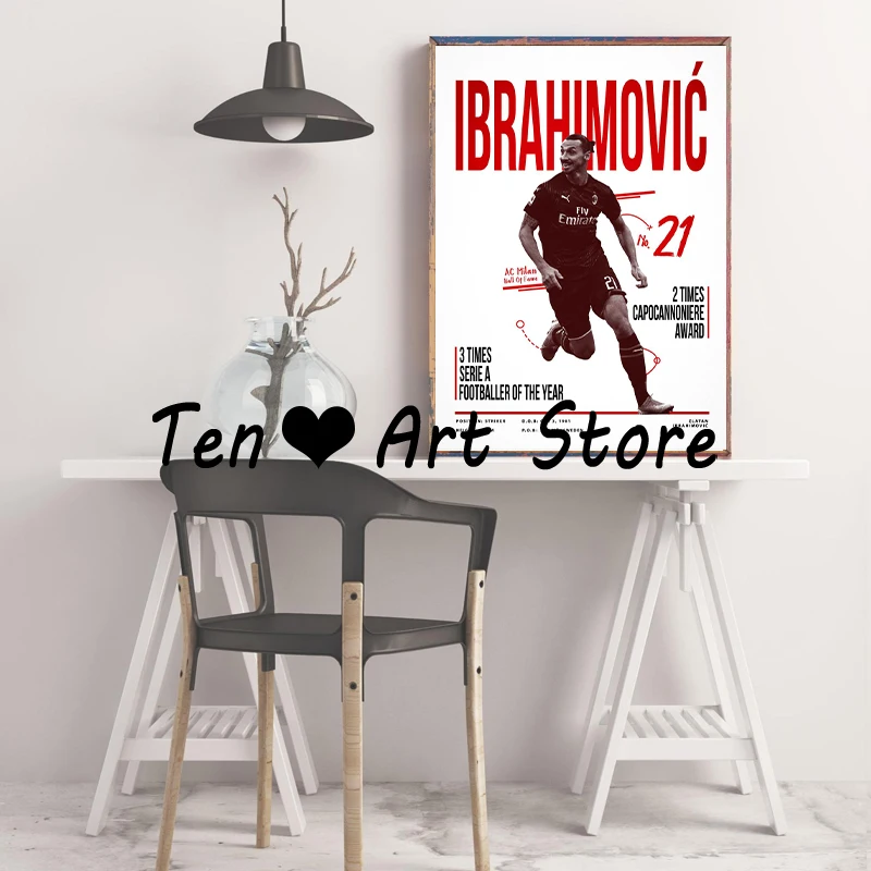 Famous Italian Football Club Player Poster Canvas Printing Italian Football Stars Wall Art Decor Boys Room Home Wall Decoration