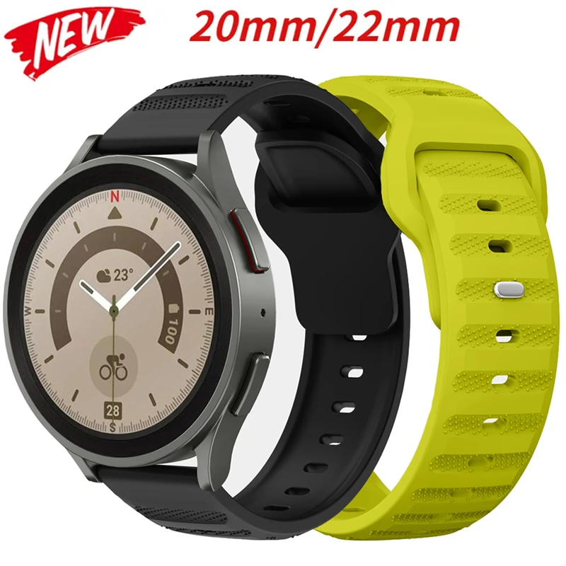 22mm 20mm Silicone Band For Huawei Watch 4/3/GT3-2 Pro Amazfit GTR 4/GTS 4 Soft Breathable Belt Samsung Galaxy Watch 6/5/4 strap
