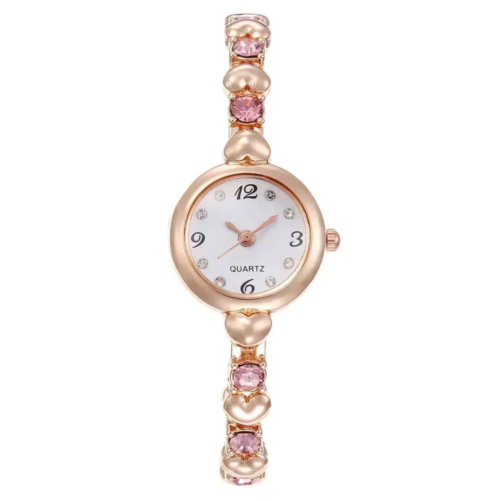 

Luxury Mini Dial Women Quartz Watch Diamond Bracelet Design Gold Silver Metal Band Elegant Ladies Wristwatch Reloj Mujer