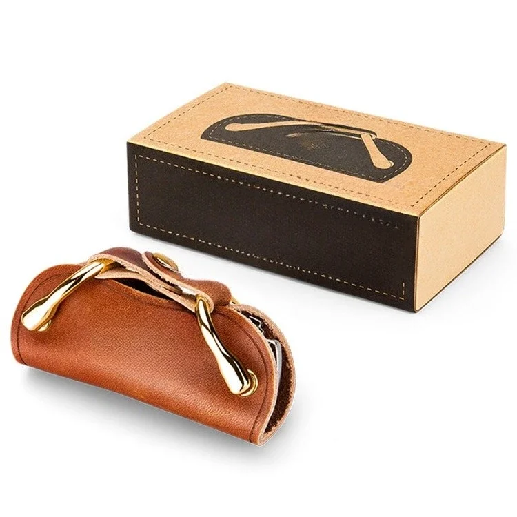Retro creative key, storage device handmade cowhide leather key, bag full-featured keychain