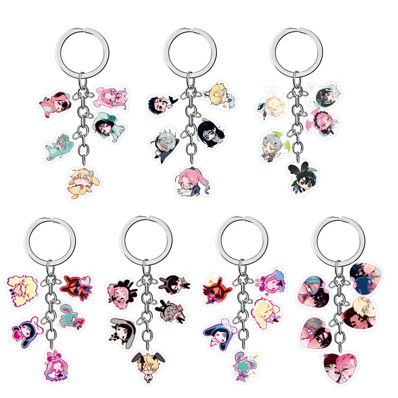 Anime Alien Stage Mizi Sua Luka Peripheral Pendant Keychain Jewelry Accessory Gift Hanging Decoration Collection Keyring Crafts