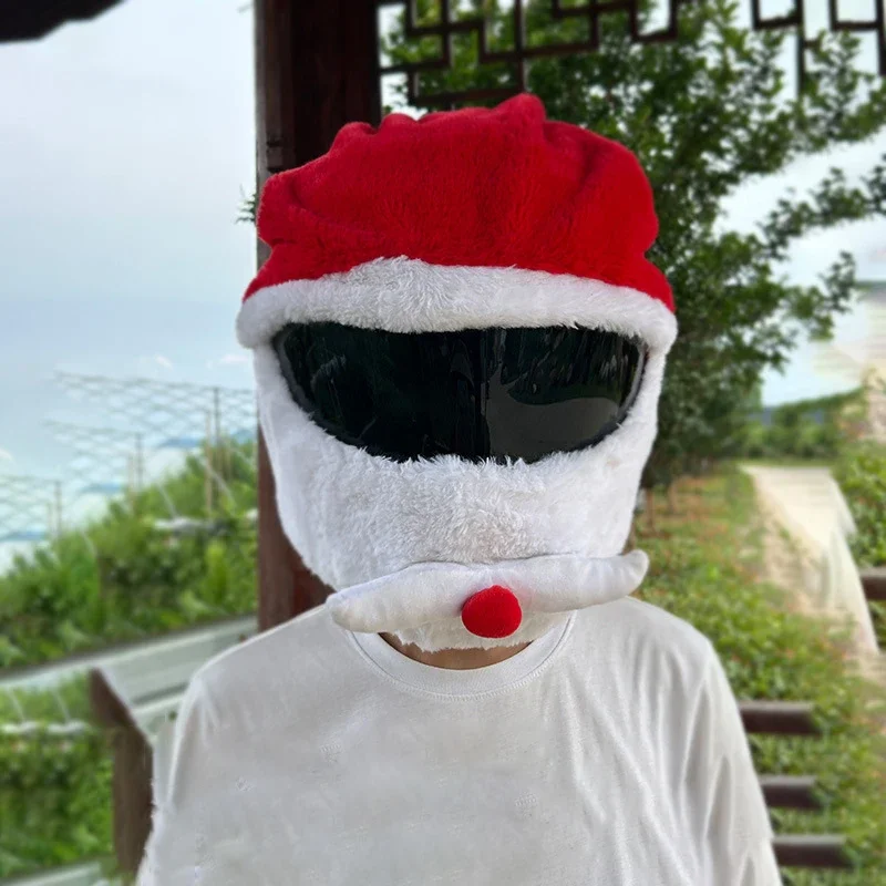 خوذة دراجة نارية تغطي مضحك هدية عيد الميلاد خوذة الغطاء الواقي خوذة أغطية الوجه الكامل لحفلة الخوذات الشخصية