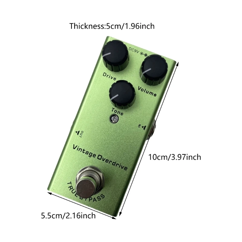 Guitar Overdrives Pedal Overdrives Guitar Bass Pedal Small Effect Pedal Processor of Classical Overdrives Tone Effects