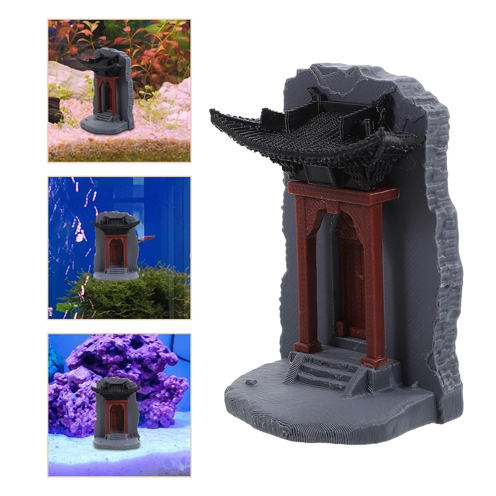 

Simulated Gate Resin Craft Asian Fish Tank Decoration Underwater Landscape Aquarium Ornament Chinese Style Home Decor