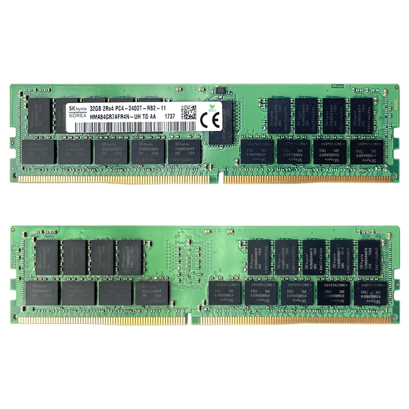 SK hynix DDR4 32GB 64GB 2400MHz RAM 2Rx4 PC4 - 2400T 1.2V Memória
