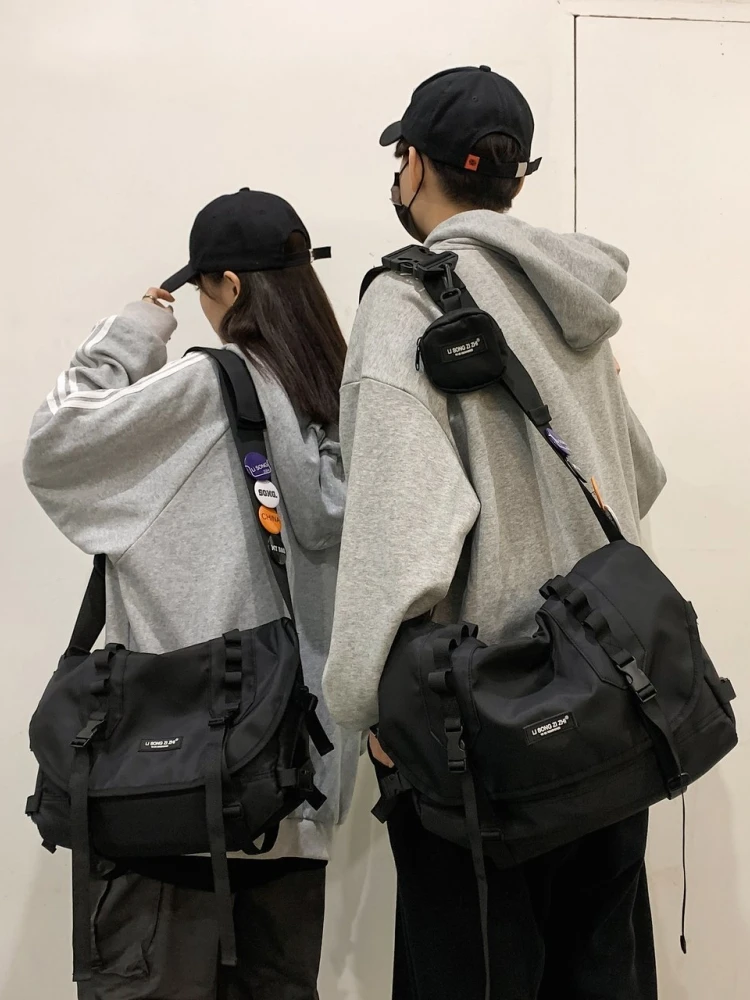 

New 2025 Large Capaci Men's Bapa Crossbody Bag Casual Trendy Bicycle Riding Workwear Functional Single oulder Bag Cool