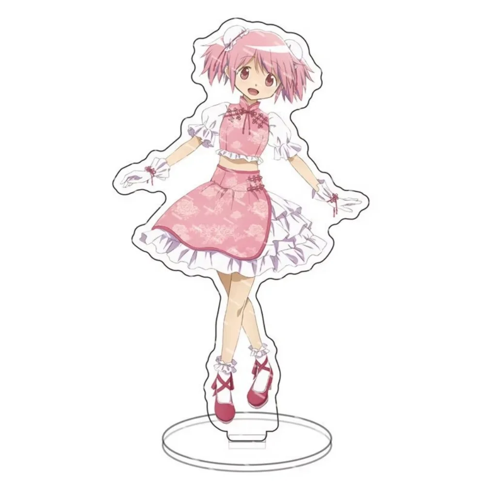 Puella Magi Madoka Magica Homura Akemi Madoka Kaname 15CM Cute Anime Acrylic Stand Keychain Cosplay Desk Decor Collect Gifts