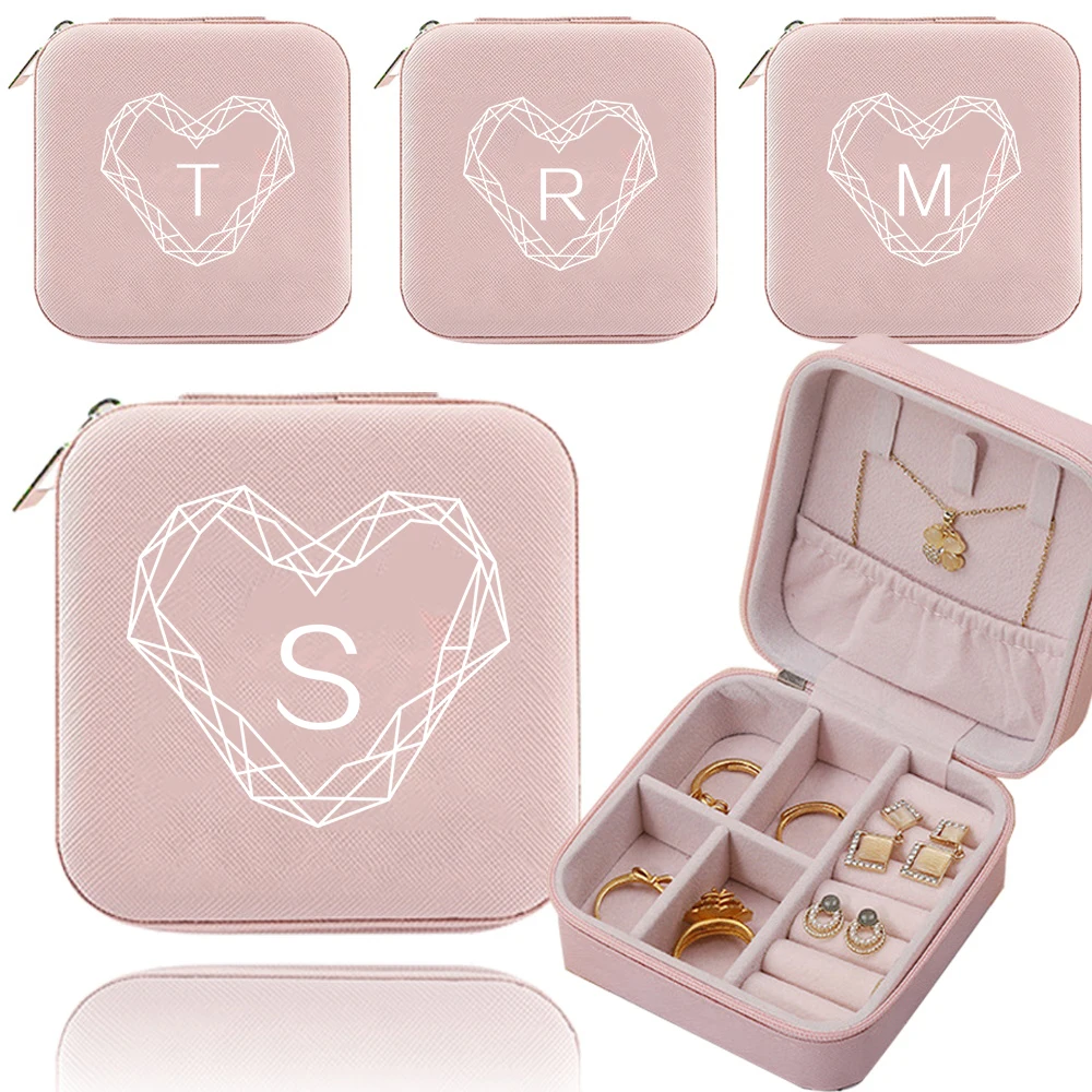 Jewelry Storage Box Portable Jewelry Organizer Necklace Earring Display Case Fashion Storage Boxs High-quality