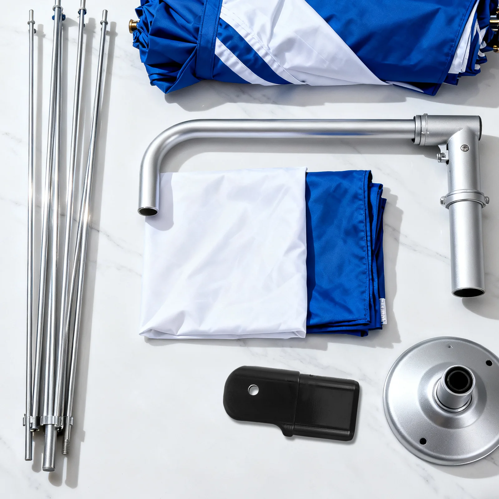 

Garden Umbrella Boom Pole Adapter Heavy Duty Plastic Joint Connector for Outdoor Deck Patio Sunshade Umbrella Assembly Weather