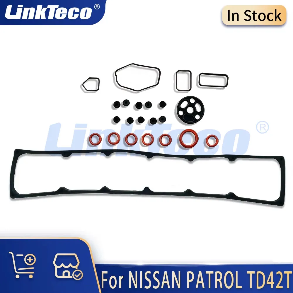 Engine Parts Valve Cover Gasket Set Fit 4.2 L 88-12 For NISSAN PATROL GR IV Y60GR Y61GR O-ring 4.2L L6 Diesel TD42 TD42T DZ420