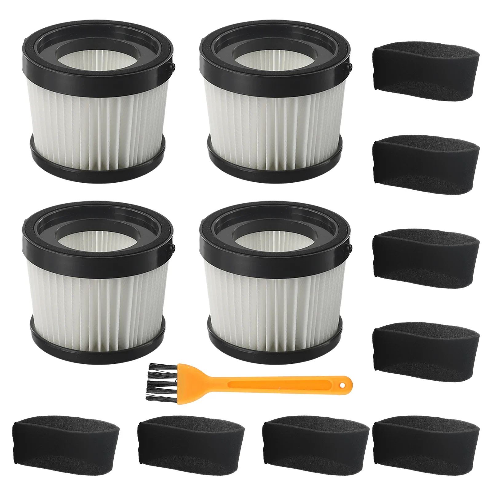 

2 Sets Filter Foam Sleeve Filters Brush For DEWALT DCV5011H DCV501HB Series Cordless Handheld Vacuum Cleaner Accessories