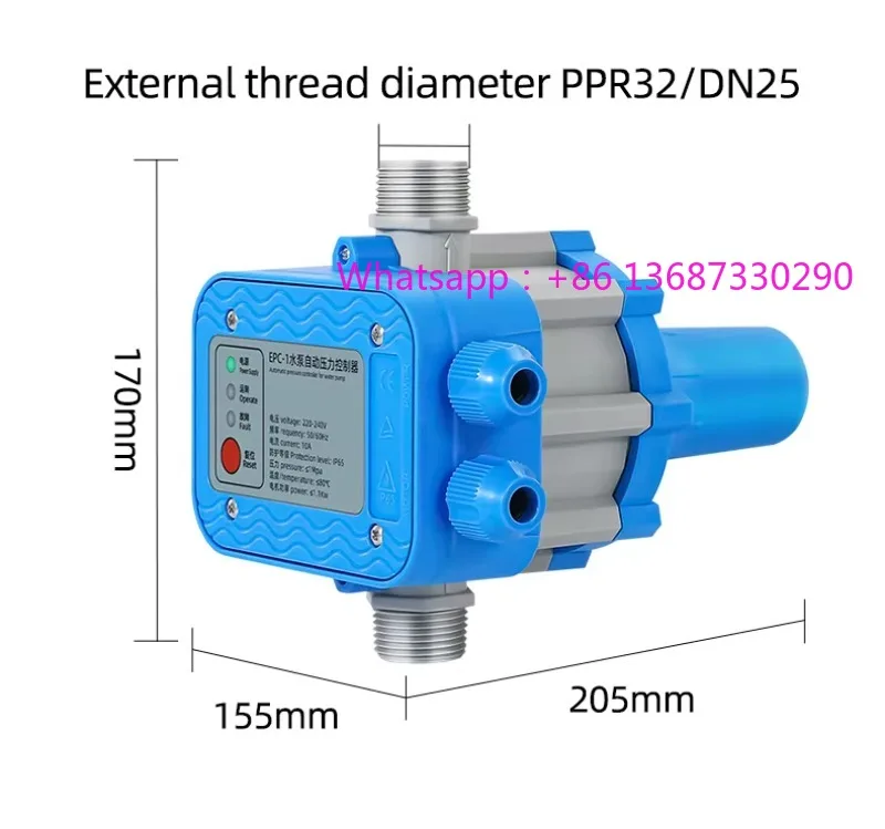 25barおよび2barインテリジェントg1圧力スイッチコントローラー（家庭用パイプラインポンプおよび深井戸ポンプ用）