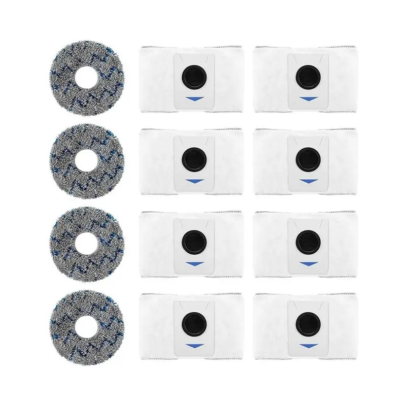 

A20F-12 упаковок сменных мешков для пылесоса и ткани для чистки Ecovacs Deebot T20 Omni/X1 Omni